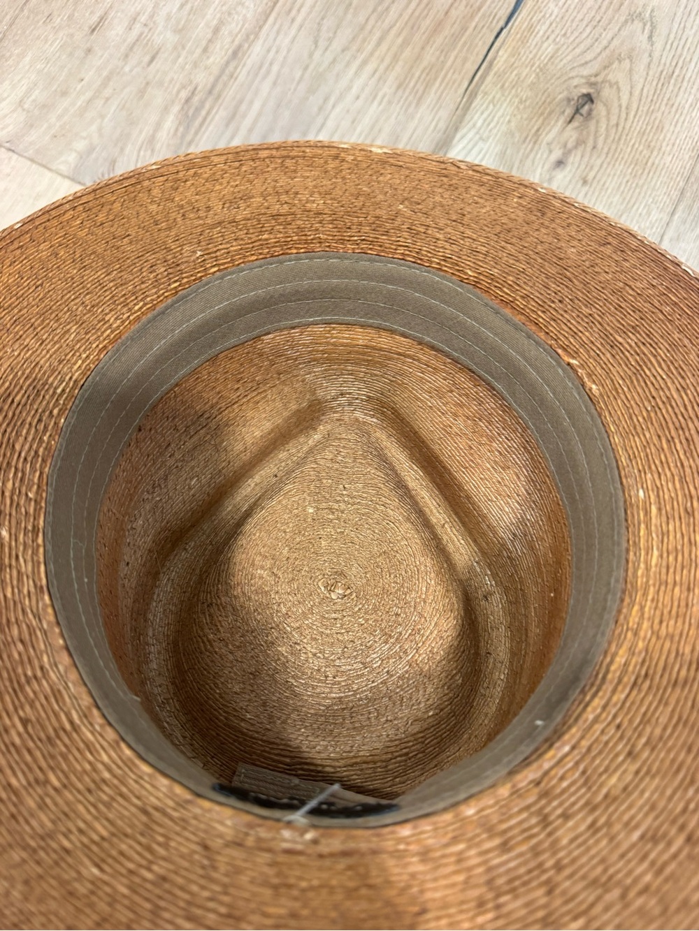 Brixton Marcos Fedora straw hat - TOFFEE - sz SMALL - Picture 8 of 9
